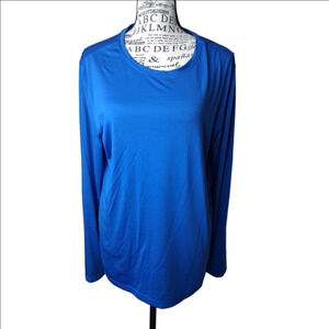 Bestee Maevn Large Blue Long Sleeve Shirt